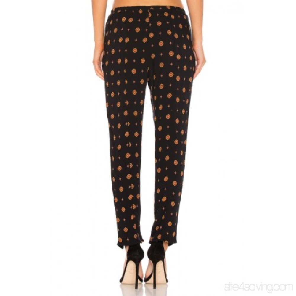 FREE PEOPLE Black combo ankle rayon pants Small - Picture 4 of 8